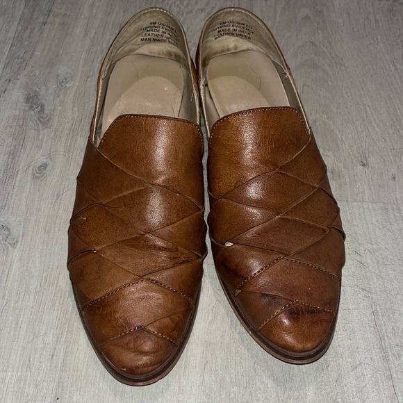 Roolee Braided Tan Genuine Leather Loafers/Slip On Shoes - Picture 2 of 11